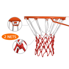 New design basketball net 50cm polyester white red style basketball net